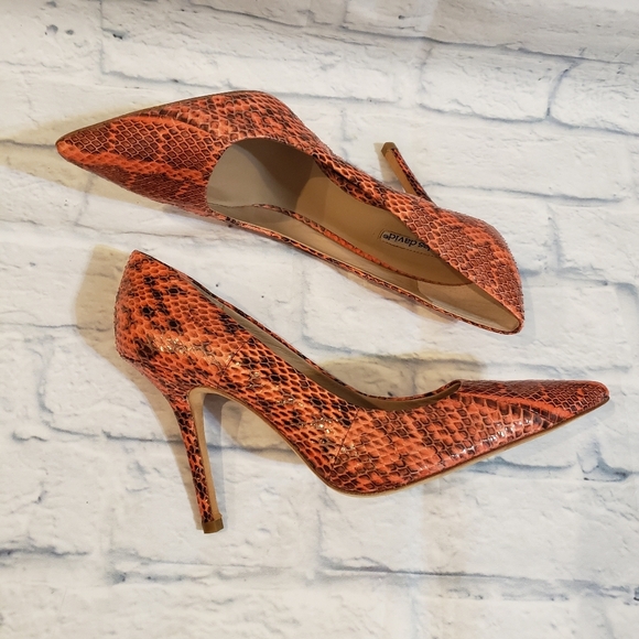 Charles David Coral Snake Print Kitten Heels 9.5 - Picture 3 of 8